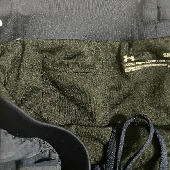 Under Armour Womens Athletic Shorts Small Blue Loose Lined Running Track Shorts - Picture 8 of 12